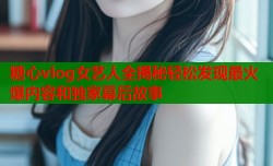 糖心vlog女艺人全揭秘轻松发现最火爆内容和独家幕后故事