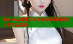 糖心vlog闺蜜到访记录精彩瞬间轻松分享生活点滴