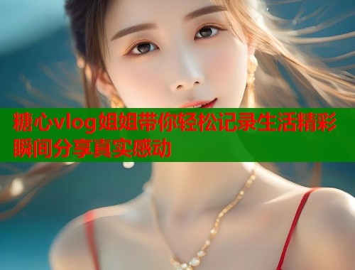 糖心vlog姐姐带你轻松记录生活精彩瞬间分享真实感动  第1张