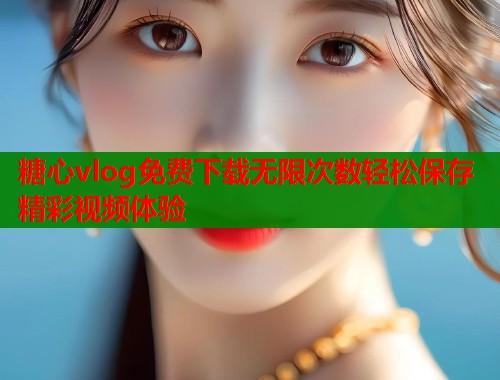 糖心vlog免费下载无限次数轻松保存精彩视频体验  第1张