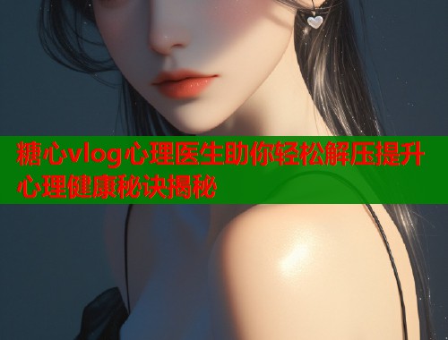 糖心vlog心理医生助你轻松解压提升心理健康秘诀揭秘  第1张
