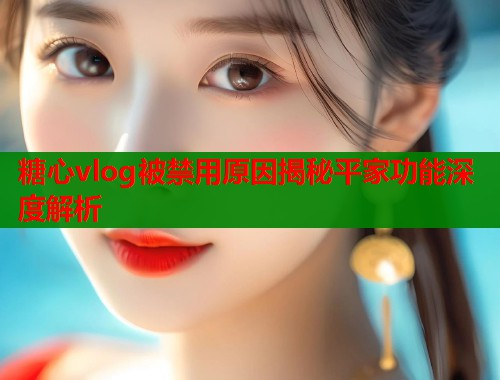 糖心vlog被禁用原因揭秘平家功能深度解析  第2张